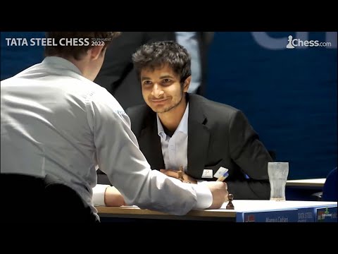 Vidit Gujrathi holds Magnus Carlsen to a Draw || Tata Steel Chess Round 11