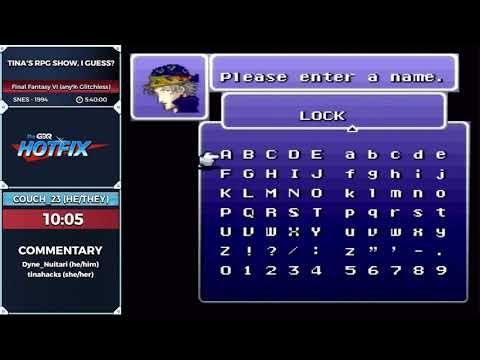 Tina's RPG Show, I Guess? - Final Fantasy VI Edition