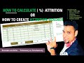 Develop Employee Attrition Report Excel Template | What Is Attrition Rate & How To Calculate Tracker