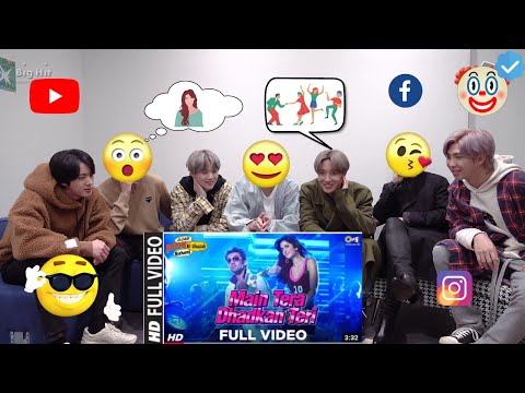 BTS 😘reaction TO BOLLYWOOD SONG Full Video Main Tera Dhadkan Teri movie - Ajab Prem Ki Ghazab Kahani