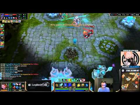 Base race with Bjergsen and Santorin