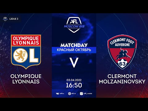 AFL22. France. Ligue 3. Day 4. Olympique Iyonnais - Clermont Molzaninovsky