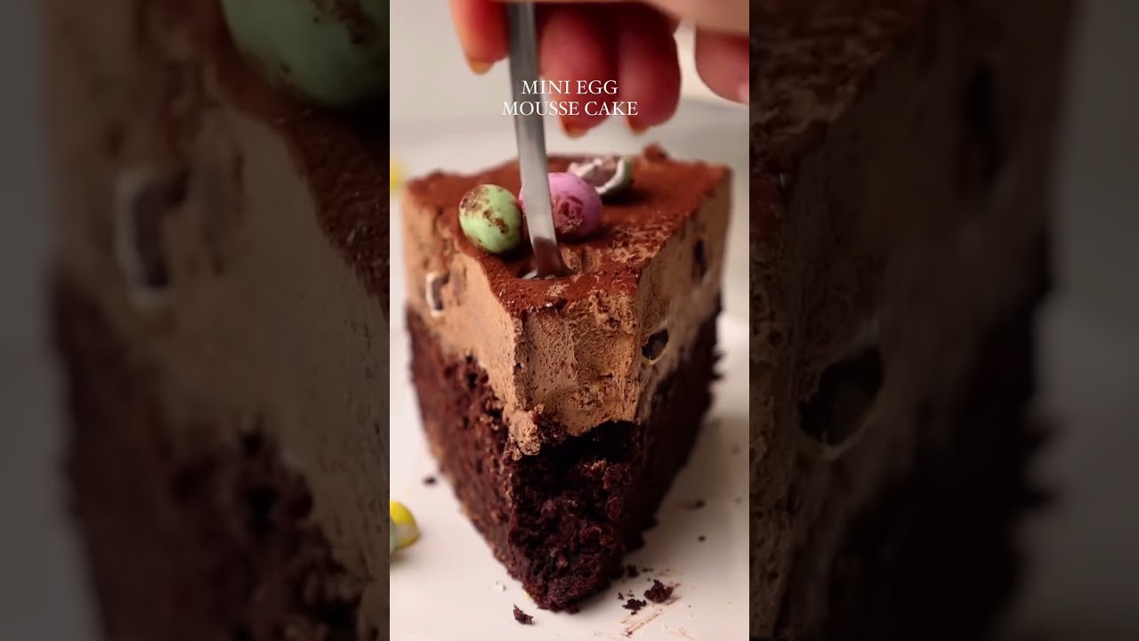 Mini Egg Mousse Cake 🍰