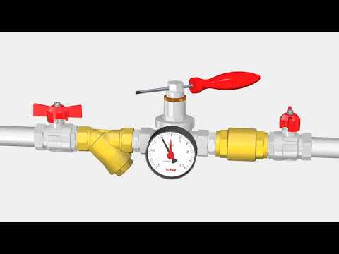 Installation of pressure reducing valve Art 143 ITAP