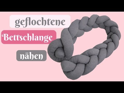 How to sew a braided bed snake/bed border yourself - sewing instructions for beginners