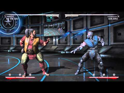 MKX - 48% Bo' Rai Cho (Bartitsu) MAX DAMAGE COMBOS 1-2 Bars & 53% Setup