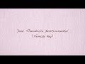 Dear Theodosia Intrumental/Karaoke (Female/Higher Key) - with lyrics