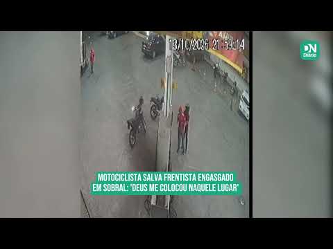 Motociclista salva frentista engasgado em posto de combustíveis de Sobral: 'Foi Deus'