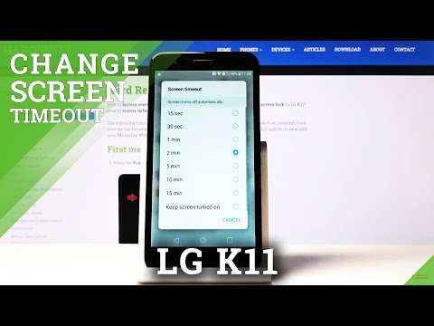 How to Set Up Screen Timeout on LG K11– Screen Sleep Time