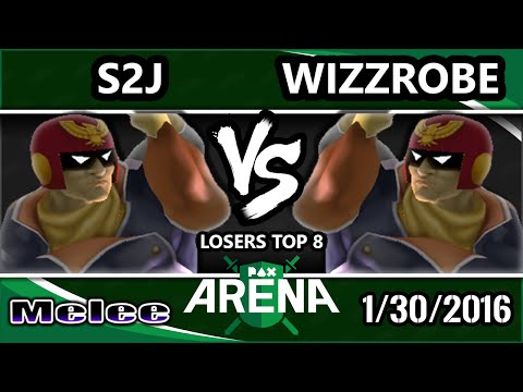 PAX - CoG | Wizzrobe (Captain Falcon) Vs. MIOM | S2J (Captain Falcon) SSBM L. Top 8 - Smash Melee