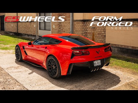 C7 Corvette Grand Sport on E5 Wheels Gloss Black Sebring