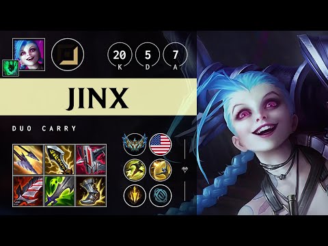 Jinx ADC vs Tristana - NA Challenger Patch 25.10