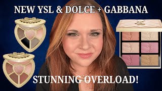 NEW YSL GOLDEN OASIS PALETTE AND DOLCE & GABBANA EVER ICON EYESHADOW PALETTES - REVIEW and DEMO!