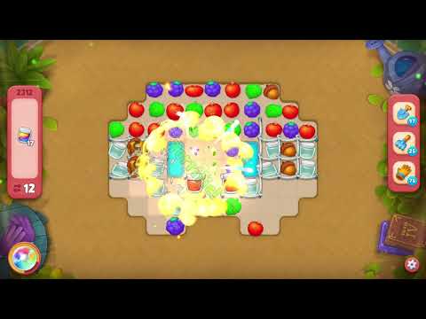 Gardenscapes 2312 Hard Level - 21 moves - NO BooSTERS