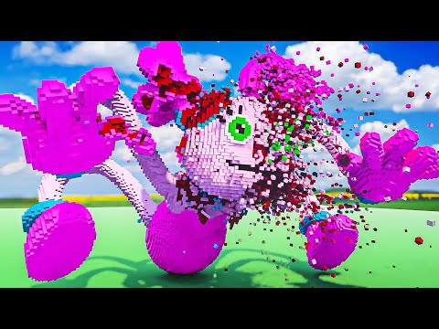 Fully CRUMBLING MOMMY LONG LEGS Into 1000000 CUBES  - Teardown Mods