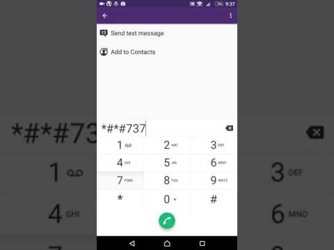 Sony Xperia Hidden Service Menu