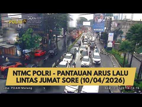 NTMC POLRI - PANTAUAN ARUS LALU LINTAS JUMAT SORE (10/04/2026)