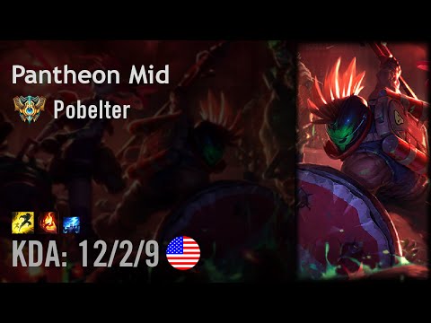 Pantheon Mid vs Twisted Fate - Pobelter - NA Challenger Patch 6.16