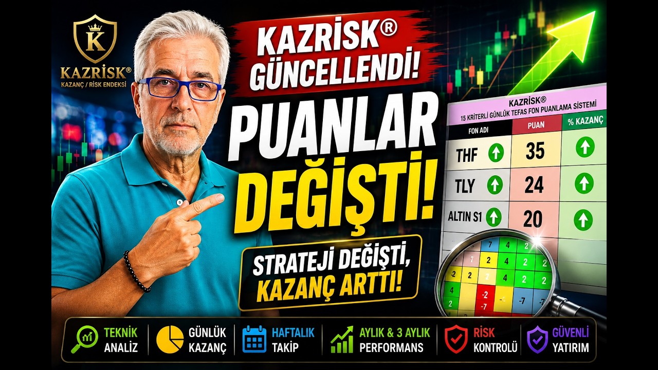 KAZRİSK® GÜNCELLENDİ! Puan, Maliyet ve % Kazanç Artık Birlikte