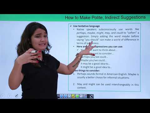 How to Make Polite Indirect Suggestions