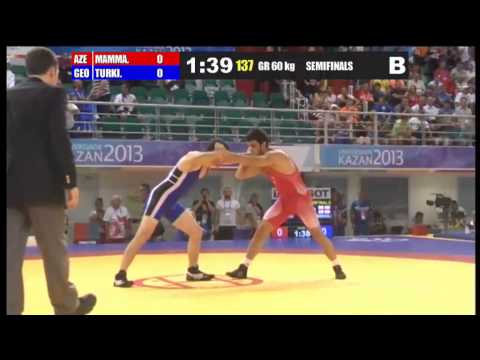 Kazan-2013 / Kamran Mammadov (AZE) - Tornike Turkishvili (GEO) - semifinal match