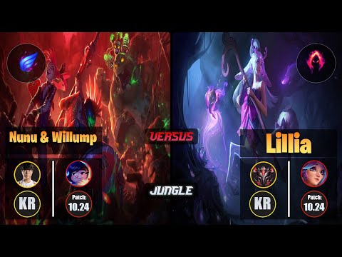 Haru NUNU & WILLUMP (Jungle) [Phase Rush] VS LILLIA - Grandmaster KR Patch 10.24