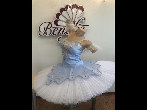 Stage ballet costume for various roles Snowflakes Nutcracker F 0068 - video 3