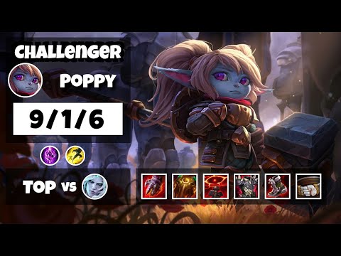 Poppy vs Viego EU Challenger TOP (9/1/6) - v11.13