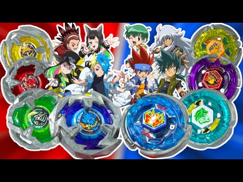 TEAM PERSONA vs METAL FUSION 5 | CROSSGEN | BEYBLADE X vs BEYBLADE METAL FIGHT