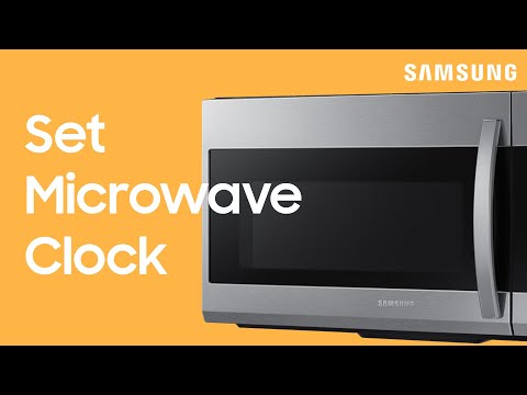 Set the clock on your microwave with the Power Level button | Samsung US