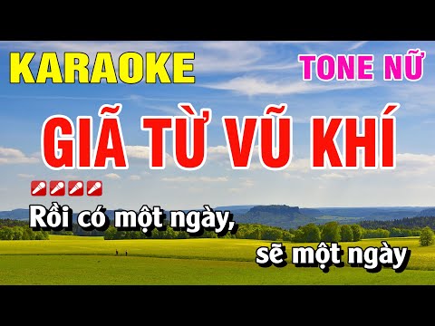 Karaoke Giã Từ Vũ Khí Tone Nữ Nhạc Sống Dễ Hát | Nguyễn Linh