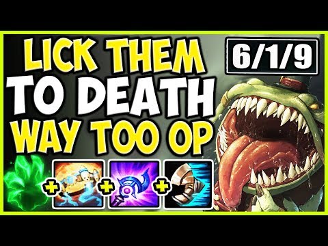 LICK THEM TO DEATH! FULL AP TAHM IS WAY TOO OP AND FUN! TOP Tahm Kench Season 9 Ranked Gameplay