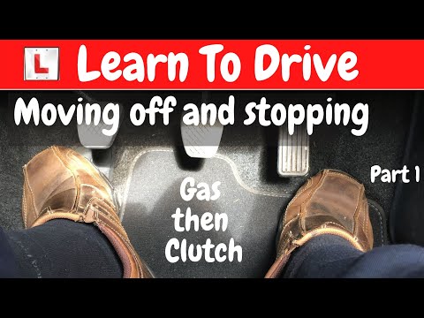 Moving off then stopping. Gas then clutch practice- series #1