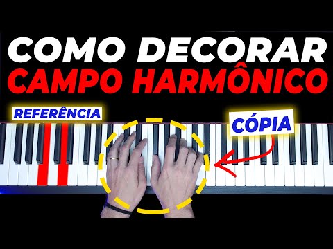 Melhor maneira de DECORAR o CAMPO HARMÔNICO no teclado (fácil e simples)