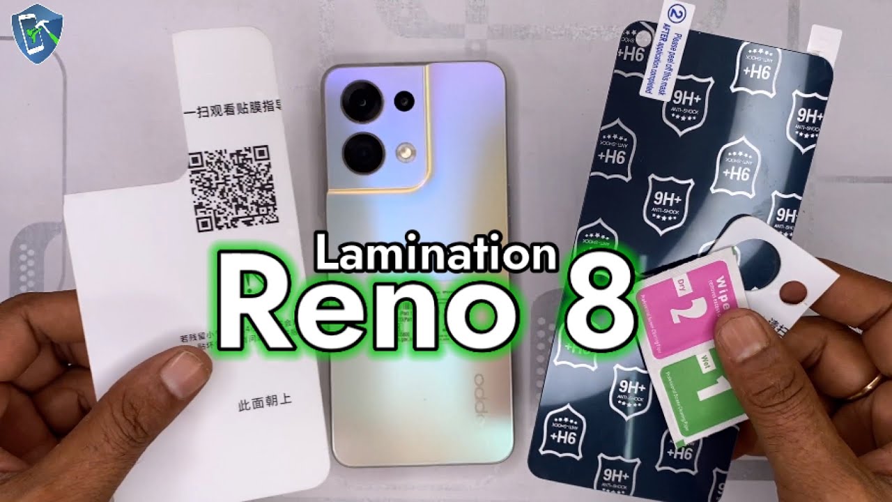 OPPO RENO 8 5G back Lamination with Screen Protector Installation