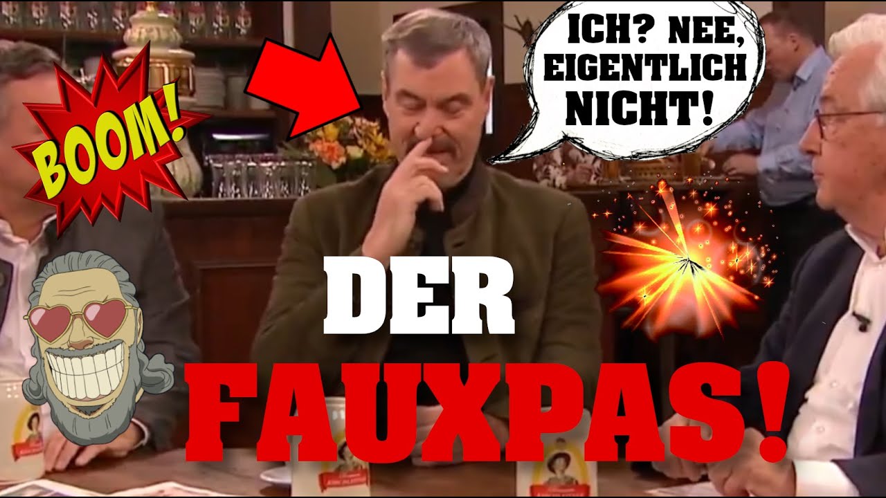 SÖDER blamiert sich am Sonntags-STAMMTISCH! 💥⚡️ #PolitSatire