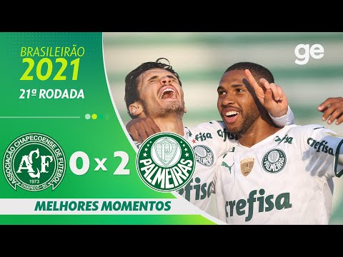Gols e lances de Chapecoense x Palmeiras