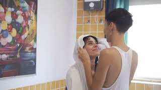 step brother help step sister stuck after shower #stepsister #mrbeast