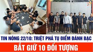 Triệt phá tụ điểm đánh bạc theo hình thức đánh "Liêng", bắt giữ 10 đối tượng