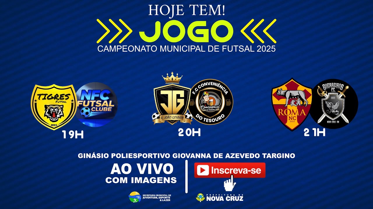 CAMPEONATO MUNICIPAL DE FUTSAL 2025 - NOVA CRUZ/RN (23/10/2025)