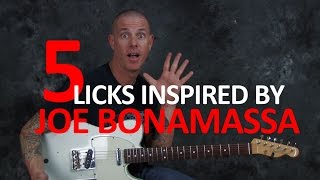 5 fiery Joe Bonamassa style blues rock licks (with tabs)