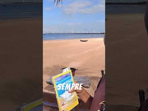 Férias na Praia de Moitas - Município de Amontada - Ceará. Aproveitando para ler.