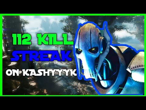 Star Wars Battlefront 2 General Grievous 112 killstreak - Kashyyyk