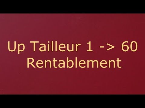 comment monter tailleur lvl 60