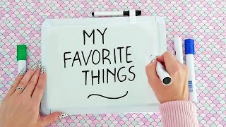 ASMR Whiteboard • Writing Sounds • My Favorite Things • No Talking