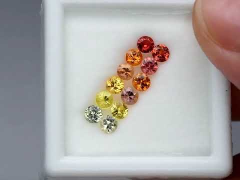 Natuurlijk Saffier Briljant Kleur Multi Color 1,32 ct.