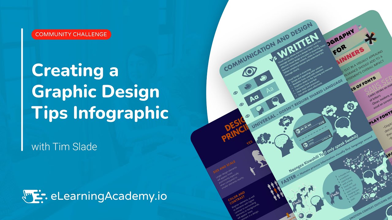 Creating a Graphic Design Tips Infographic | February 2022 Monthly eLearning Challenge Recap