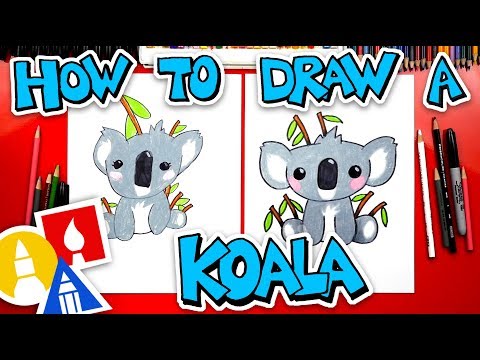 How to draw a cartoon koala