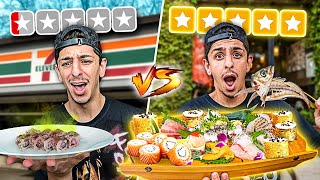 $1 Sushi VS $500 Sushi... **huge mistake**