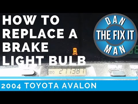 2004 TOYOTA AVALON DASHBOARD WARNING LIGHT🚕? EASY DIY - BRAKE LIGHT BULB REPLACEMENT